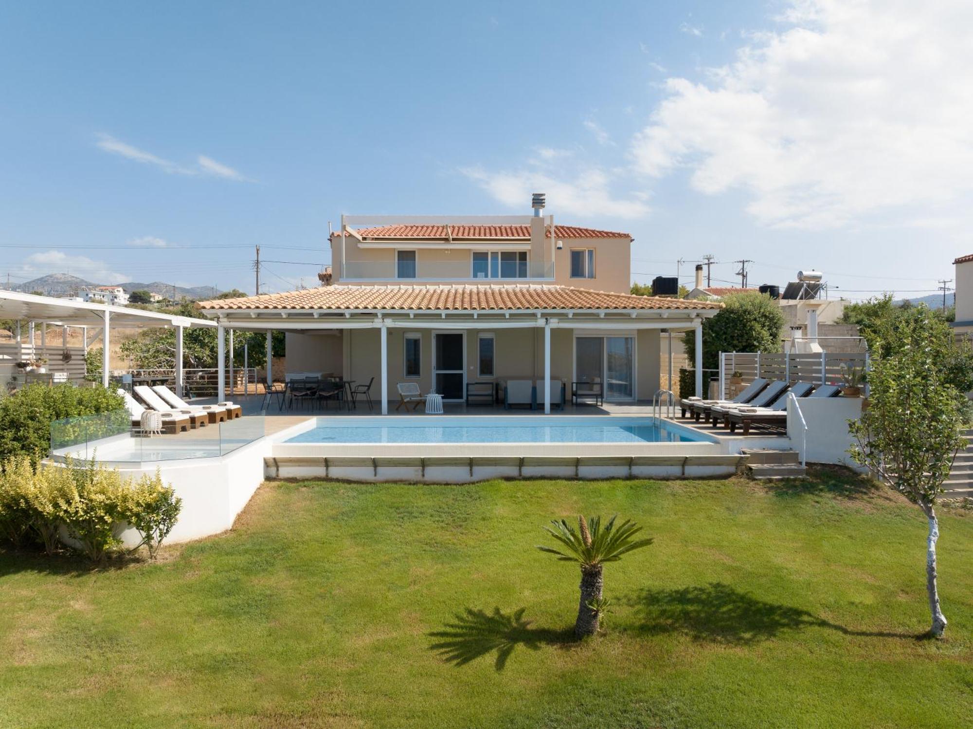 Alba Bianca Villa, Family Retreat With Heated Pool By Thinkvilla Chersonissos Buitenkant foto